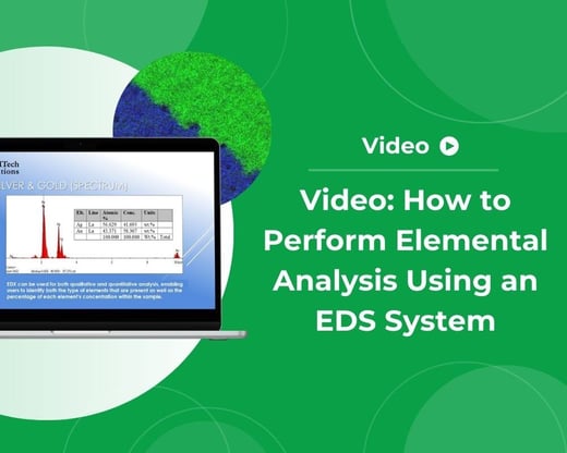 Elemental analysis using an EDS system