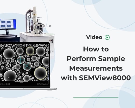 Sample measurements with SEMView8000